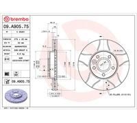 BREMBO 2X DISQUES DE FREIN Ø 278 Ventilés Intérieurs Fente Pour Volvo V50 S40 II