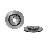 BREMBO 2x Disques de Frein Arrière Ø325 MM Aéré Internement pour Jaguar F-Pace