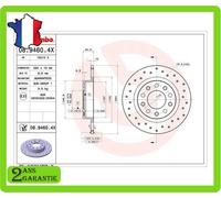 Disque de frein BREMBO XTRA LINE BREMBO 08.9460.4X, 1 pièce