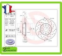 Brembo Disque de frein 5Q0615301H AUDI FAW A3 85A 85F 2014-0 2.0L Hatchback