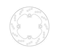 Brembo Disque de frein 68B40749 arrière Argenté 105 mm x 220 mm 1 pièce