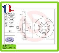 Brembo Disque de frein 71739568 ALFA ROMEO 164 164_ 1987-1998 2.0L Sedan