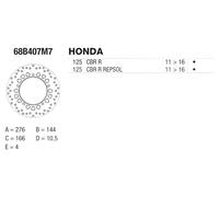 Brembo Disques De Frein Flottants 68B407M7 AVANT