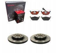 BREMBO Disques de Frein + Plaquettes Avant A3 LEON ALTEA OCTAVIA II GOLF VI...