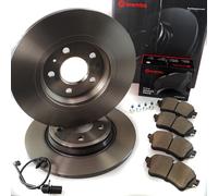 Brembo Disques de Frein Plaquettes + Contact D'Usure Arrière pour Audi A4 B9 A5