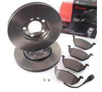 Brembo Disques de Frein Plaquettes + Contact D'Usure Avant pour Skoda Fabia VW