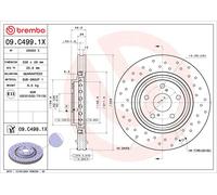 BREMBO 09.C499.1X Disque de frein