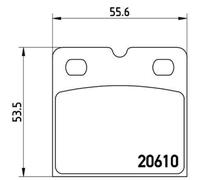 BREMBO Ensemble De Plaquettes De Frein Pour Audi R8 Spyder 5.2 FSI