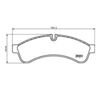 BREMBO Garnitures de Freins Arrière pour Iveco Daily VI Choisir / Châssis
