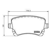 BREMBO Jeu De Plaquettes De Frein Arrière Pour Audi A6 Avant RS6 Quattro