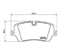 BREMBO Jeu De Plaquettes De Frein Arrière Pour Land Rover Range 3.0 D 4x4