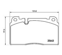 BREMBO Jeu De Plaquettes De Frein Disque Avant Pour Audi Q5 2.0 TDI QUATTRO SQ5