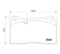 BREMBO Jeu De Plaquettes De Frein Disque Avant Pour Audi Q5 2.0 TDI QUATTRO SQ5