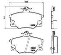 BREMBO Jeu De Plaquettes De Frein Disque Avant Pour Fiat Barchetta 1.8 16V Punto