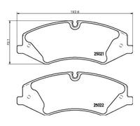 BREMBO Jeu De Plaquettes De Frein Disque Avant Pour Land Rover Range 3.0 D 4x4