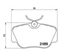 BREMBO Jeu De Plaquettes De Frein Disque Avant Pour Mercedes-Benz 190 E 1.8