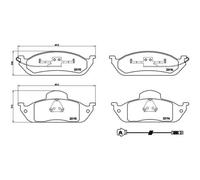 BREMBO Jeu De Plaquettes De Frein Disque Avant Pour Mercedes-Benz M-Class ML 270