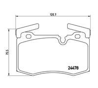 BREMBO Jeu De Plaquettes De Frein Disque Avant Pour MINI Mini Roadster Cooper S