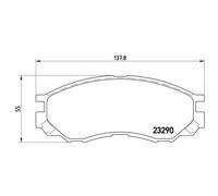 BREMBO Jeu De Plaquettes De Frein Disque Avant Pour Mitsubishi L 200 2.5 TD 4WD