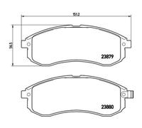 BREMBO Jeu De Plaquettes De Frein Disque Avant Pour Mitsubishi L 200 2.5 TD 4WD