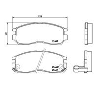 BREMBO Jeu De Plaquettes De Frein Disque Avant Pour Mitsubishi Space Runner 1.8