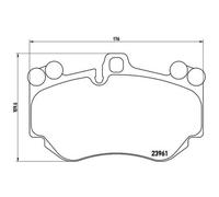 BREMBO Jeu De Plaquettes De Frein Disque Avant Pour Porsche Cayenne Turbo S 4.8