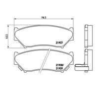 BREMBO Jeu De Plaquettes De Frein Disque Avant Pour Suzuki Jimny 1.5 DDIS 4X4