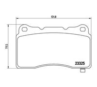 BREMBO Jeu De Plaquettes De Frein Disque Avant Pour Tesla Model S 60D AWD 75