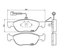 BREMBO Jeu De Plaquettes De Frein Pour Alfa Romeo Spider 2.0 T.SPARK 16V