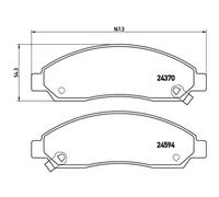 BREMBO Jeu De Plaquettes De Frein Pour Isuzu D-Max I 2.5 DiTD 4x4 3.0