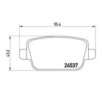 BREMBO Jeu De Plaquettes De Frein Pour Land Rover Freelander 2 3.2 4x4 2.0