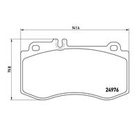 BREMBO Jeu De Plaquettes De Frein Pour Mercedes-Benz E-Class T-Model CLS