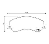 BREMBO Kit De Plaquettes De Frein Disque Avant Pour VW Amarok 2.0 BiTDI 4motion