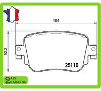 Brembo Kit de plaquettes de frein, frein à disque 5Q0698451F AUDI A1 8X1 8XK 201