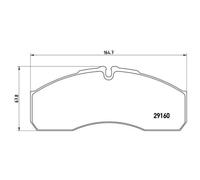 BREMBO Kit De Plaquettes De Frein Pour Iveco Daily III Fourgon/Kombi