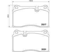 BREMBO P 02 002 Kit de plaquettes de frein, frein à disque pour ASTON MARTIN