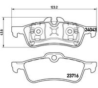 BREMBO P 06 032 Kit de plaquettes de frein, frein à disque pour MINI
