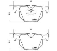 BREMBO P 06 039 Kit de plaquettes de frein, frein à disque pour BMW,BMW (BRILLIA