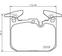 BREMBO P 06 098 Kit de plaquettes de frein, frein à disque pour BMW,MINI
