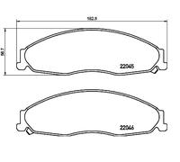 BREMBO P 09 011 Plaquettes de frein
