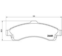 BREMBO P 10 009 Kit de plaquettes de frein, frein à disque pour CHEVROLET,ISUZU,