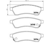BREMBO P 10 060 Plaquettes de frein