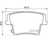 BREMBO P 11 040 Plaquettes de frein