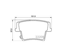 Plaquettes de frein P 11 040 BREMBO pour DODGE CHRYSLER