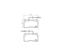 Brembo P23082 Plaquettes de Frein Avant