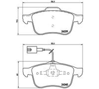 BREMBO P 23 103 Kit de plaquettes de frein, frein à disque pour ALFA ROMEO