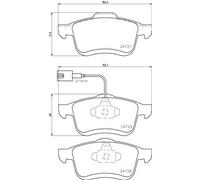 BREMBO P 23 130 Kit de plaquettes de frein, frein à disque pour CHRYSLER,FIAT,KI