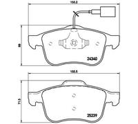 BREMBO P 23 132X Kit de plaquettes de frein, frein à disque pour ALFA ROMEO,DODG