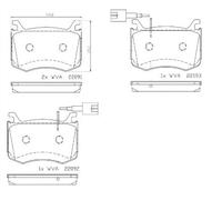 BREMBO P 23 183 Kit de plaquettes de frein, frein à disque pour ALFA ROMEO