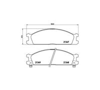 BREMBO P 24 026 Plaquettes de frein avant pour Navara Vanette Urvan Maverick NP3
